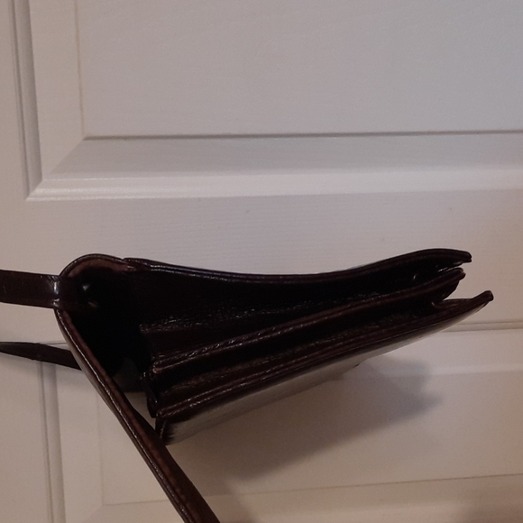 Dark chocolate EEL Skin vintage purse , great condition - Picture 7 of 7